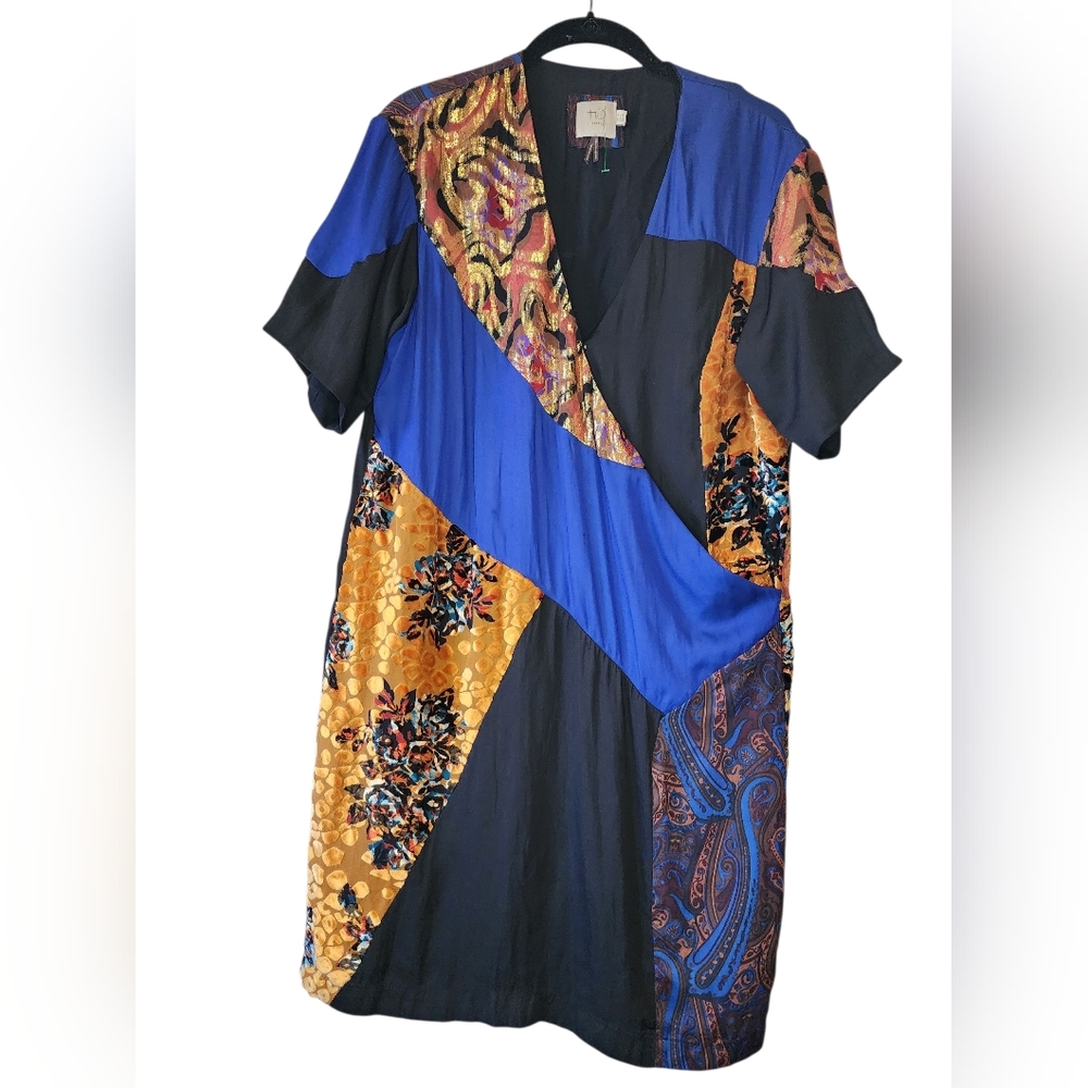 HD IN PARIS sold at ANTHROPOLOGIE Camellia Patchwork Mini Dress, size 6